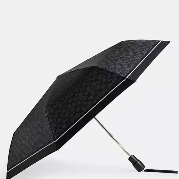 Authentic Coach 1941 Signature Print Automatic pattern large Umbrella unisex - Picture 1 of 12